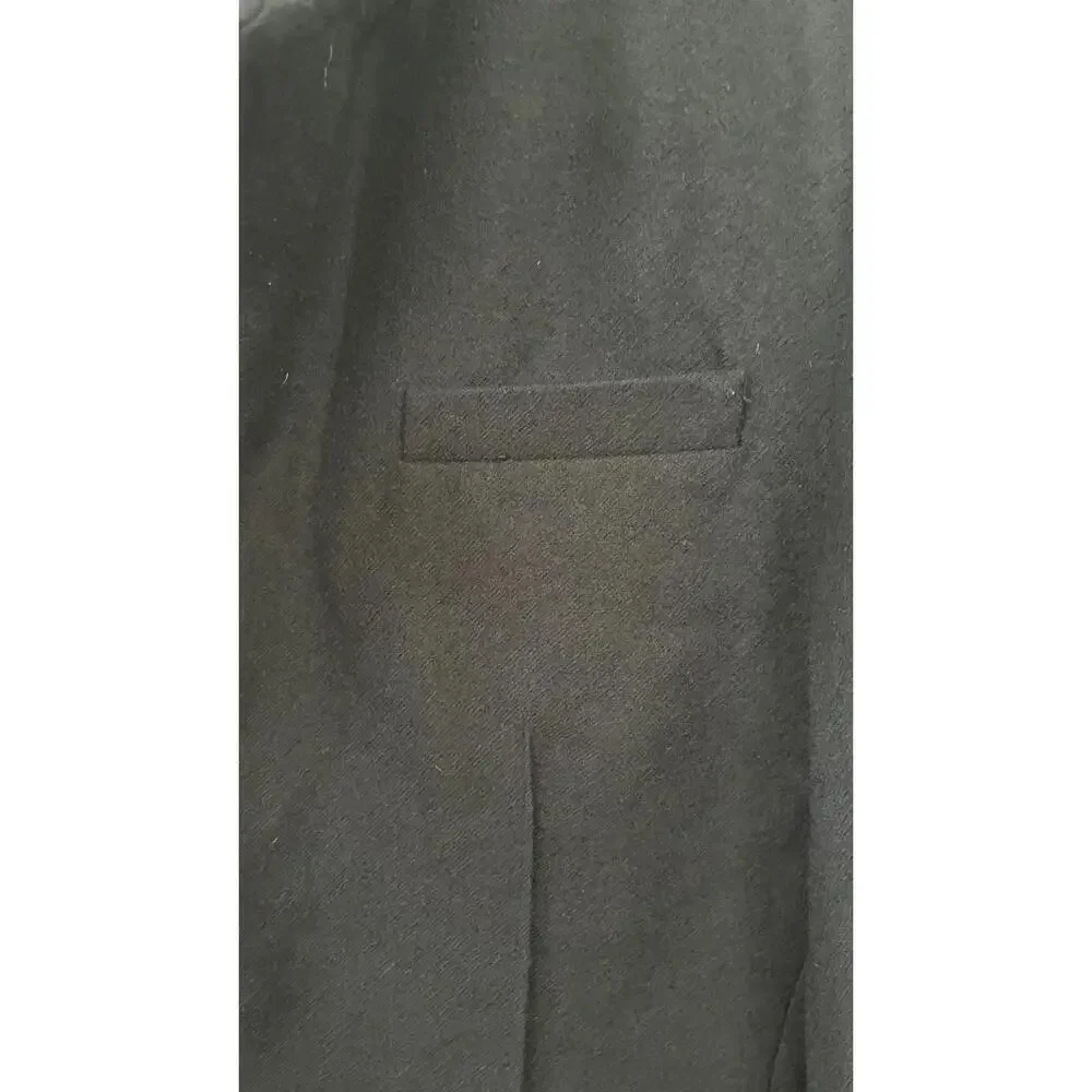 CROQUIS BLACK BOILED WOOL 1 BUTTON BLAZER - Picture 5 of 9